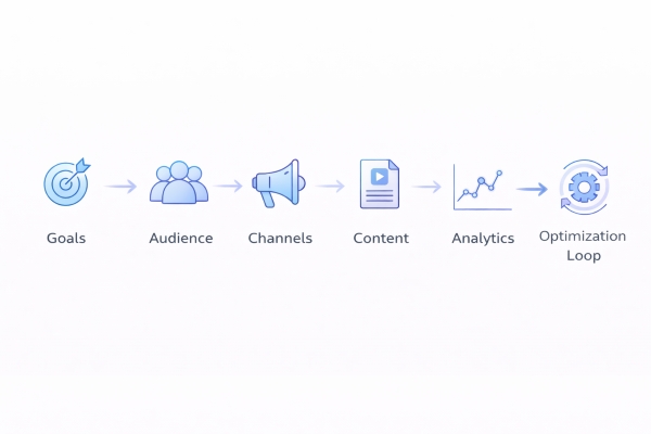 digital marketing strategy framework from goals to optimization
