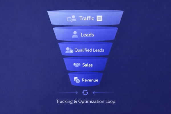 lead generation performance system from traffic to revenue