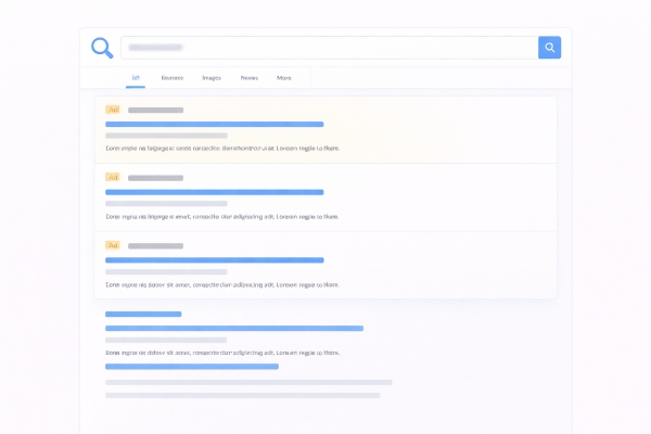 search engine results page showing paid ads labeled as sponsored, to demonstrate What is PPC