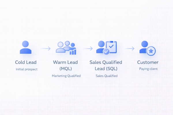lead qualification stages from cold lead to sales qualified lead