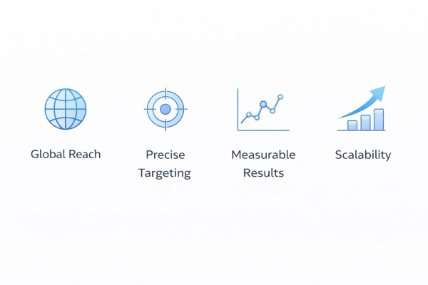 benefits of digital marketing including global reach targeting and measurable results