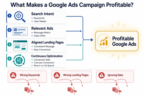 What makes a Google Ads campaign profitable