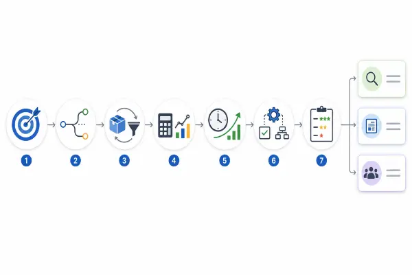 Acquisition channel scorecard comparing customer fit, intent, economics, scalability, operability, and measurability